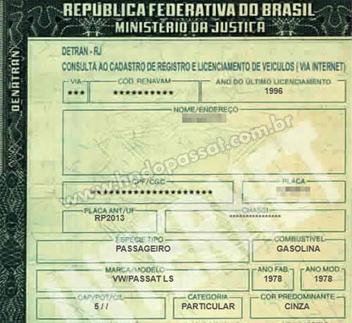 Novela Sinal de Alerta: Passat 4M - Home-Page do Passat Registro do Passat 4M utilizado na novela Sinal de Alerta (1978)