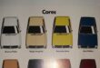 Catálogo de cores: Passat 1978
