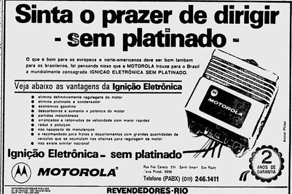 Ignição eletrônica Motorola