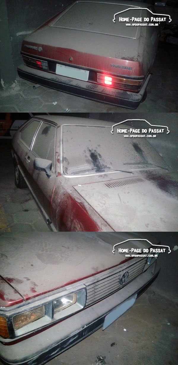 Passat Nigéria abandonado em um estacionamento do Rio de Janeiro