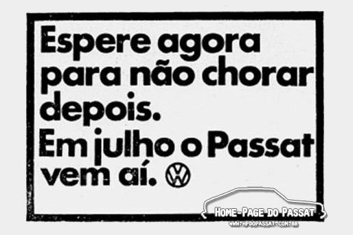 O Passat vem aí!