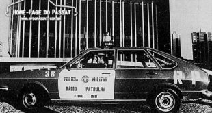 Passat 4 portas testado pela Polícia Militar do Paraná em 1975