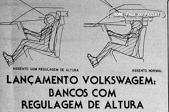 Bancos com regulagem de altura - Linha 1984
