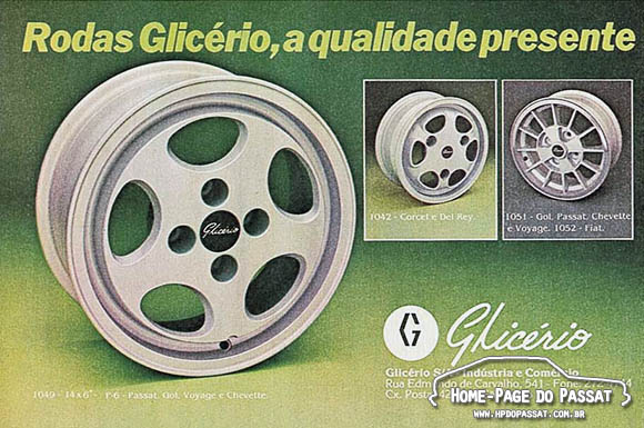 Rodas Glicério - Home-Page do Passat Rodas Glicério - Novembro de 1981