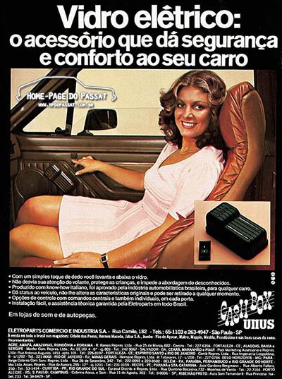 Vidros elétricos Cash Box - Home-Page do Passat Vidros elétricos Cash Box