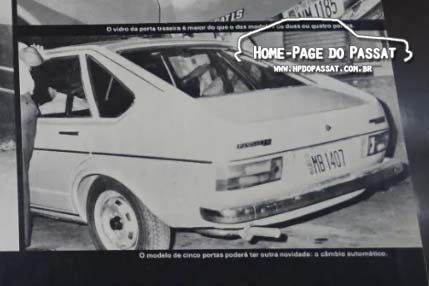 Passat automático 1974 - Home-Page do Passat Quatro Rodas nº 184 - Passat automático